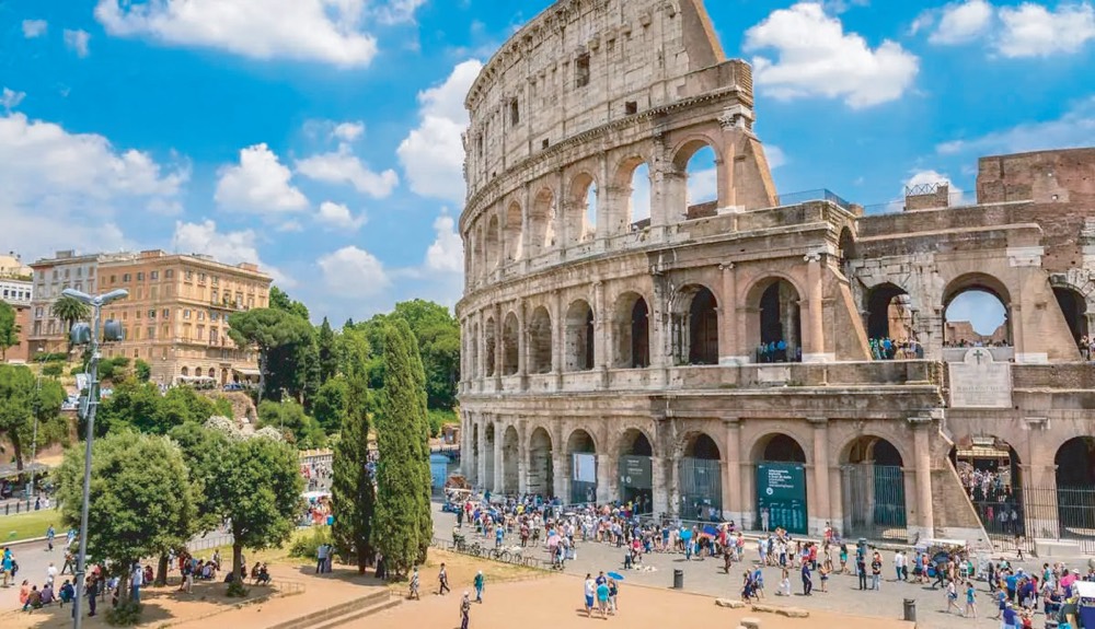 The Colosseum in Rome, Italy