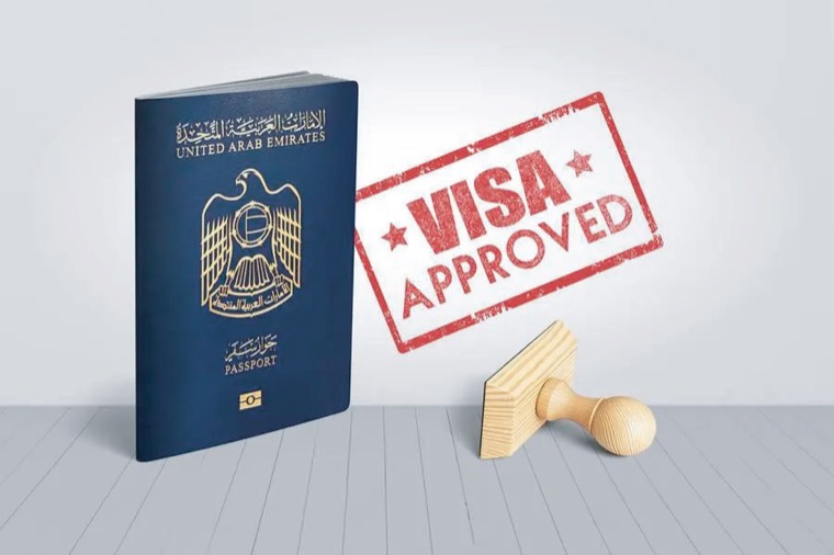 Approved visa and passport documentation